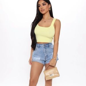SOLD NWT FASHION NOVA "CAN'T CUFF ME" MEDIUM WASH DENIM SHORTS